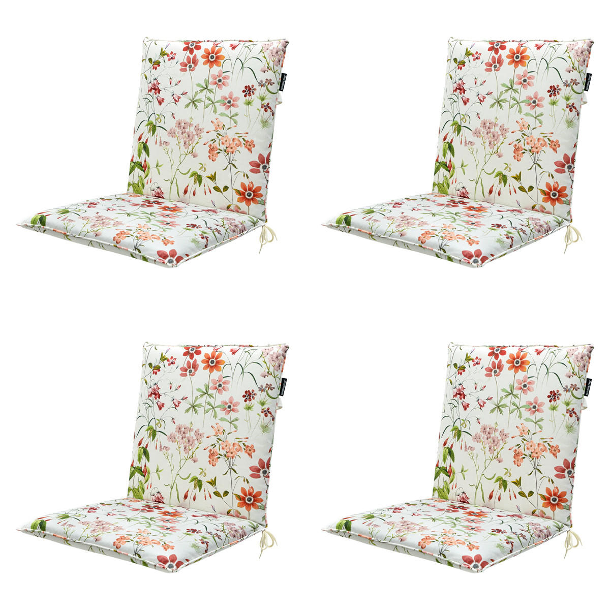 GARTENSTUHLKISSEN Milly 97/49 cm 4er-Set - Multicolor, Textil (49/6/97cm) - Madison