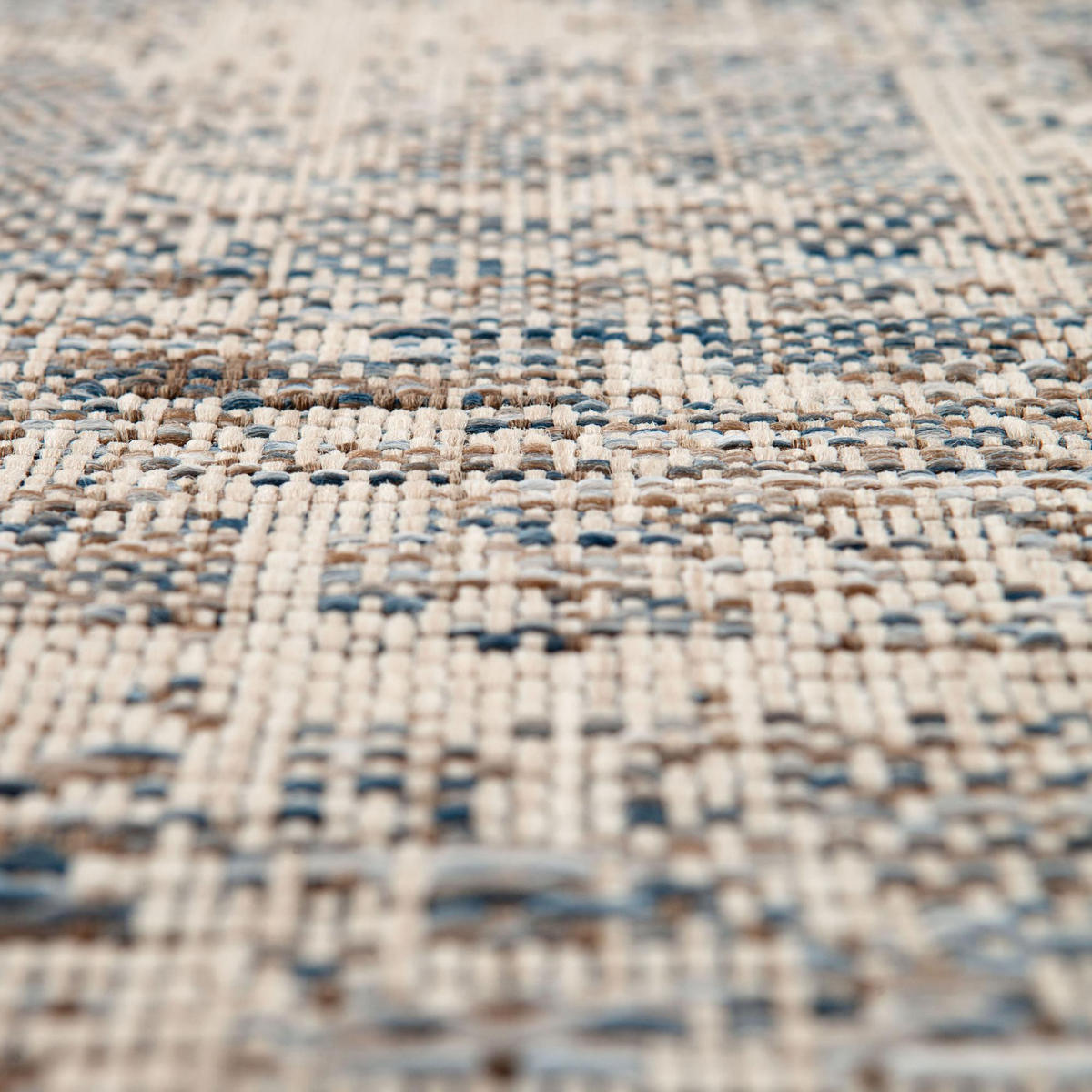 OUTDOOR-TEPPICH Catania 2 grau durchmesser 160 cm - Grau, Textil (160/160cm) - Vivaraise