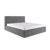 POLSTERBETT mit Bettkasten Birkum 160x200 cm, Grau - Grau, Textil (160/200cm) - Meblito