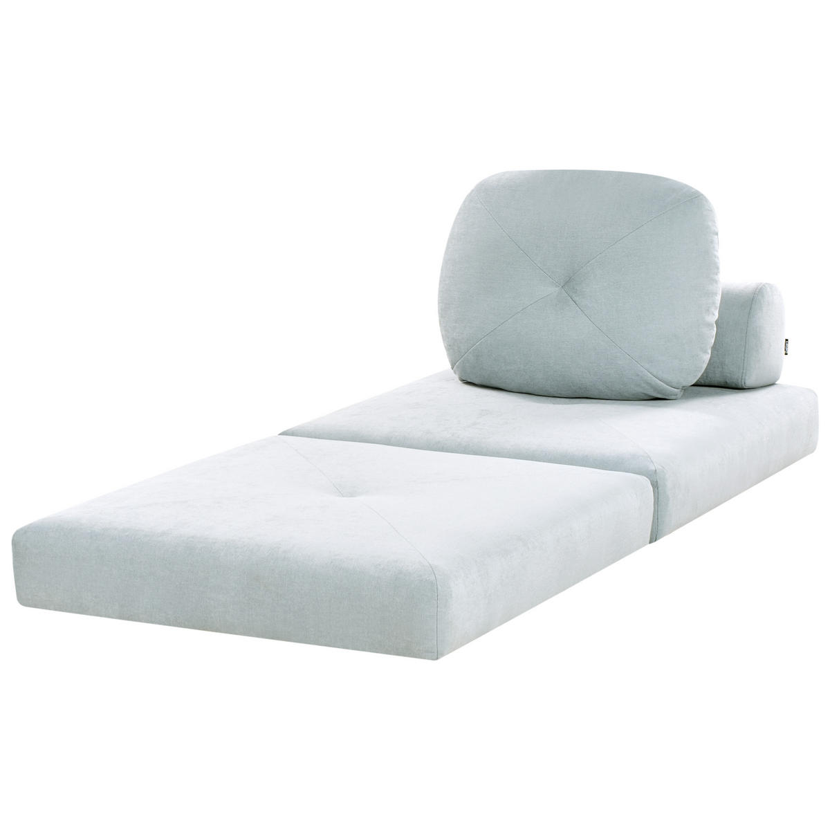 SCHLAFSOFA 81/182 cm Hellblau Olden - Blau, Textil (81/54/91cm) - Beliani