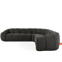 ECKSOFA RECHTS FLAVA, Graphitfarben - Graphitfarben, Holz/Holzwerkstoff (310/270cm) - KONSIMO®