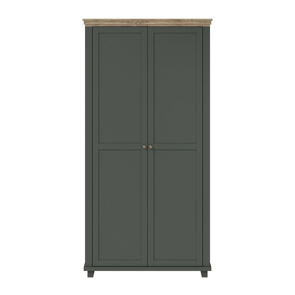 ORMAR 2 vrata Martin Zeleno i drvo - zelena, drvni materijal (108.1/216.1/61.7cm) - Petits-meubles