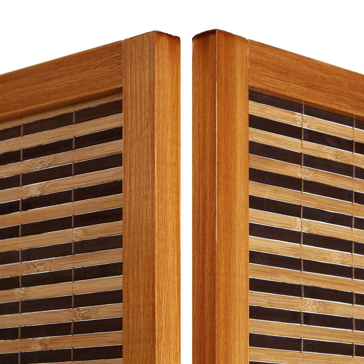 PARAVENT 4-tlg. 160/200 cm Braun Raumteiler - Braun, Holz (160/200/2cm) - Homestyle4u