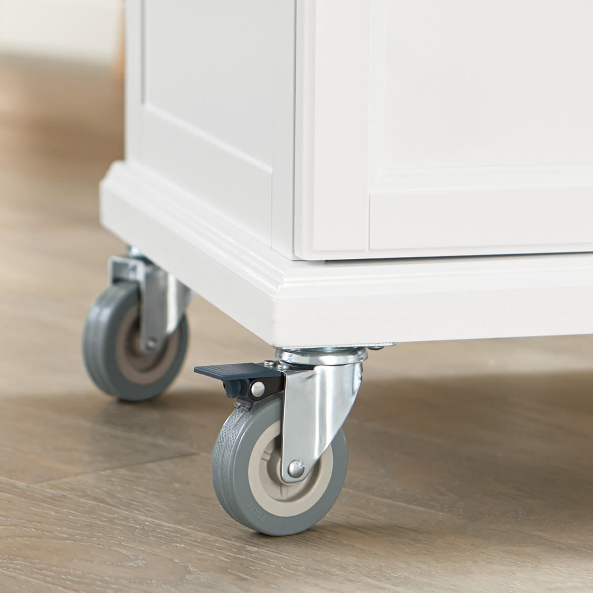 KÜCHENWAGEN Weiß - Weiß, Holzwerkstoff (74/90/46cm) - SoBuy