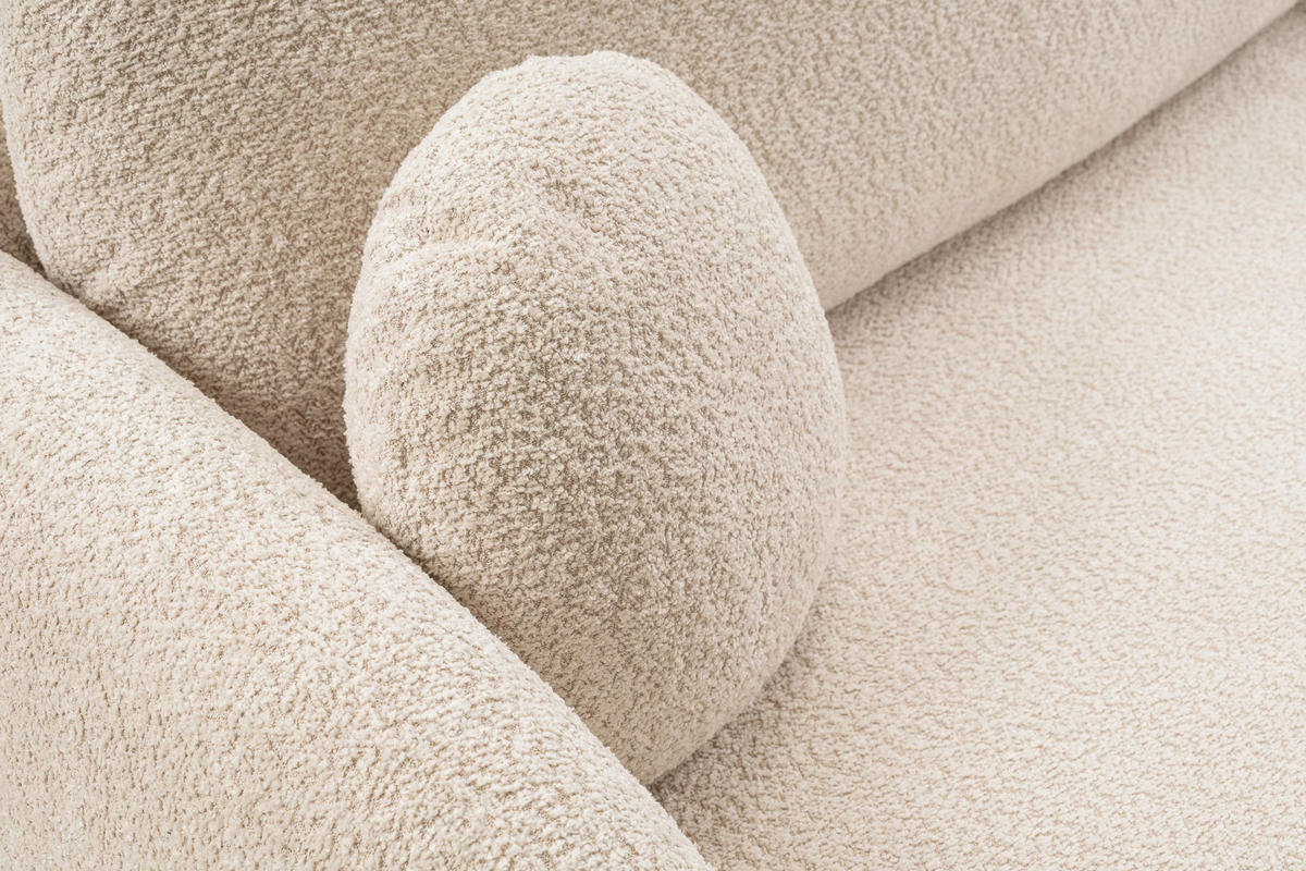 ECKSOFA Olena - Creme (Abriamo 3) - Creme, Holzwerkstoff (248/174cm)