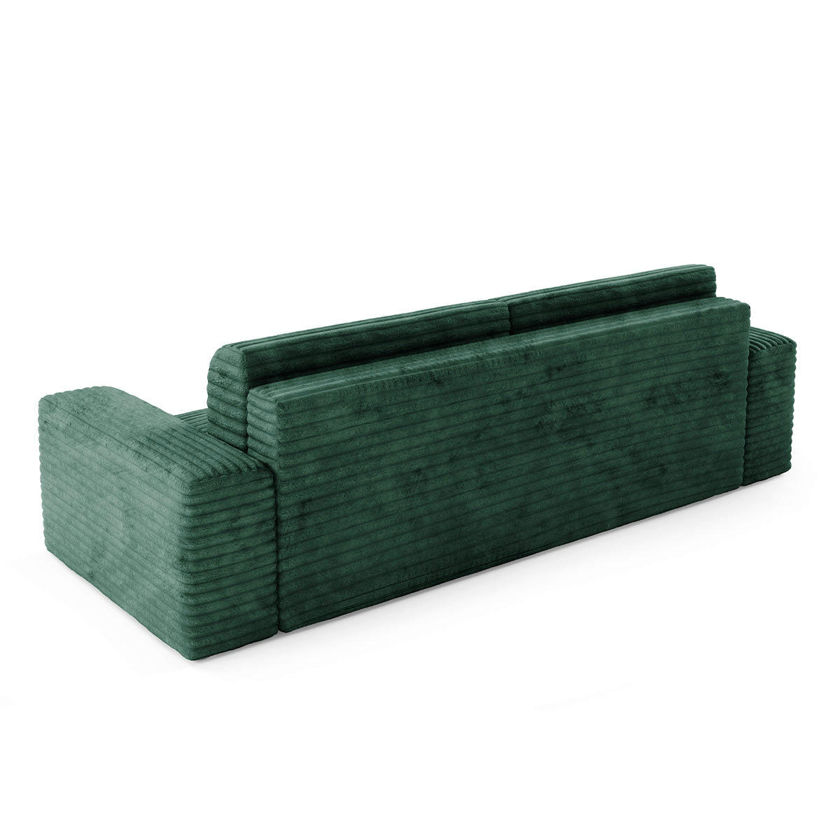 POHOVKA Fabio 3MÍSTNÁ Zelená - zelená barva, dřevo (260/82/102cm) - Petits-meubles