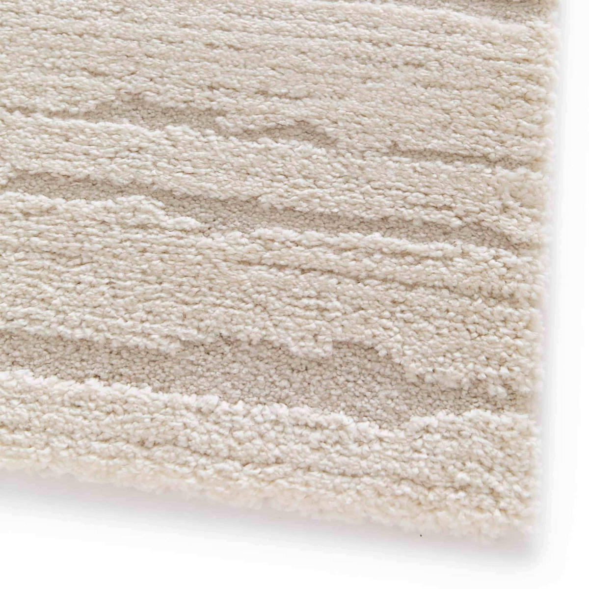 TEPPICH, Weiß - Weiß, Textil (120/170cm) - Oviala