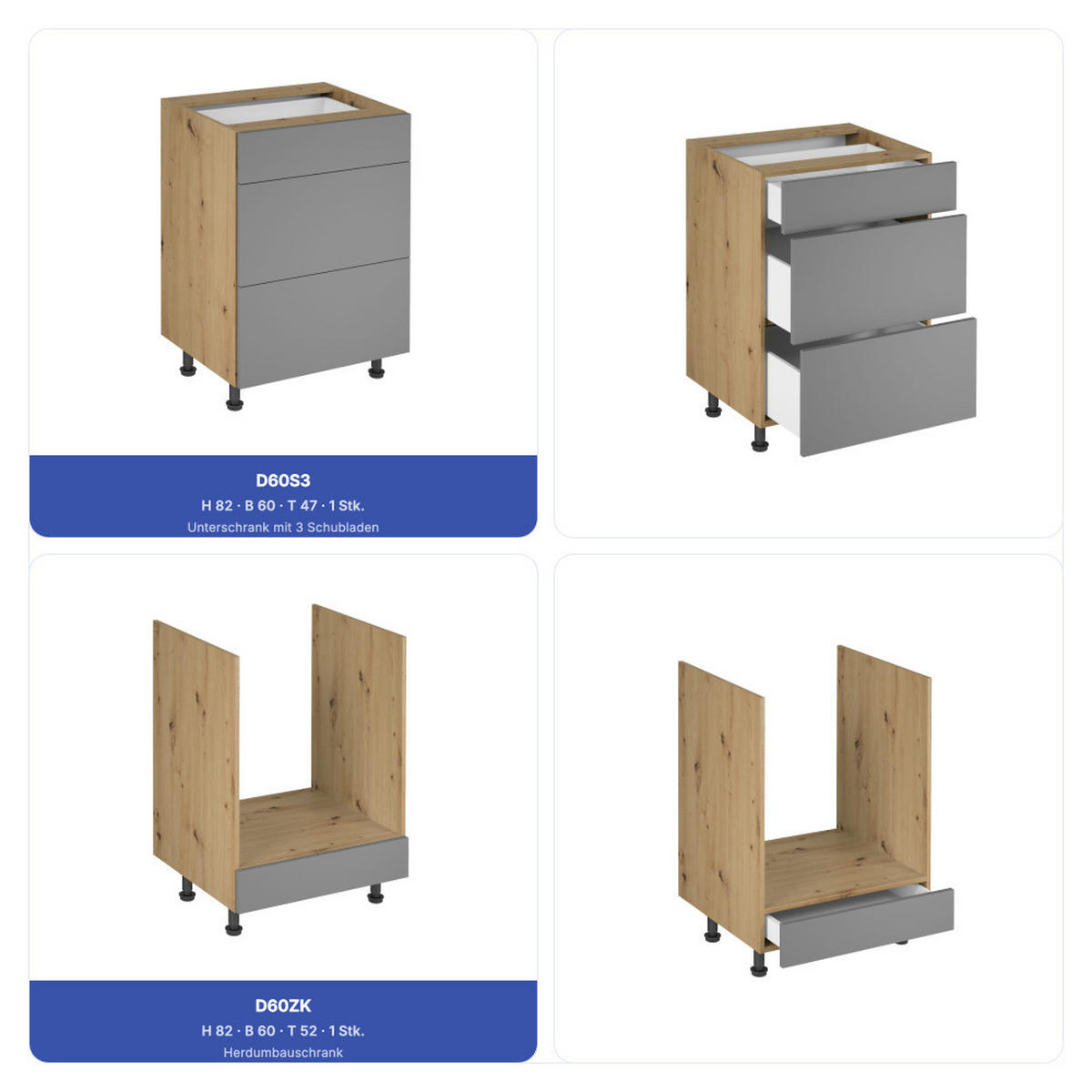 KÜCHENZEILE 360 cm - Langen KL19-M360 - in Beige/ Matt - Beige/Schwarz, Holz/Metall (360/212/58cm)