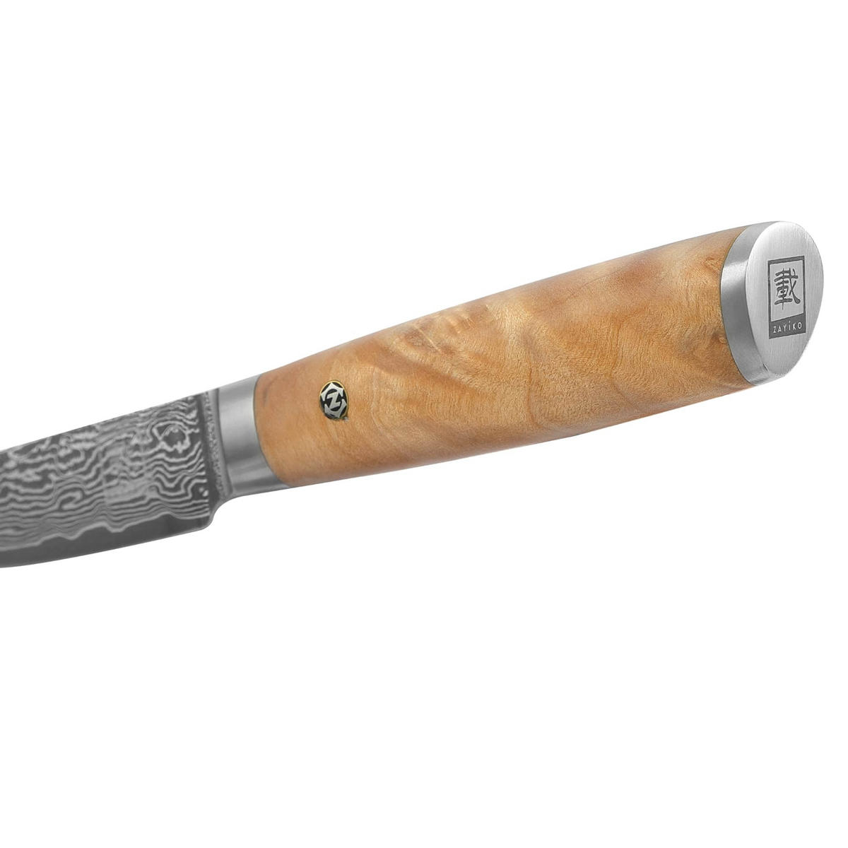 OFFICEMESSER 8 cm - Birkefarben, Holz/Metall (19cm) - Zayiko