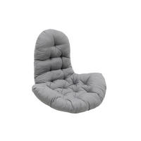 HÄNGESESSEL-KISSEN aus Polyester Baumwolle in Schwarz mit dicker Polsterung 95 * 55 cm - Grau, Textil (55/95cm) - Livingandhome
