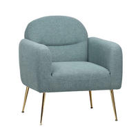 RELAXSESSEL, Blau - Blau, Textil (73/81/68cm) - Oviala