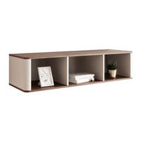 HÄNGEREGAL NAVANI 127/25/30 cm Kaschmir / Nussbaum - Nussbaumfarben, Holzwerkstoff/Metall (127/30/25cm) - Idohome