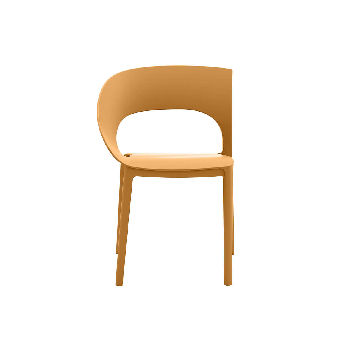 GARTENSTUHL Orange 54/60/82,5 cm 2er-Set - Orange, Kunststoff (54/82.5/60cm) - Mobili Rebecca