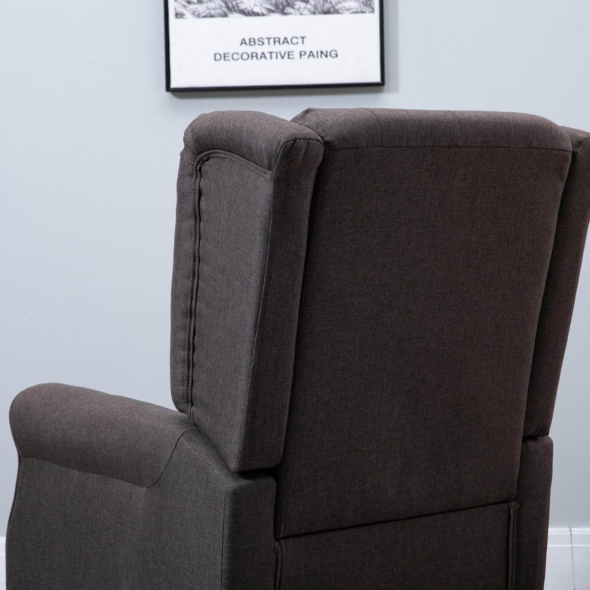SESSEL OHRENSESSEL DE-06519 mit Armlehnen, Tufting, hoher Rückenlehne, Holzbeine Braun - Braun, Holz/Textil (86/102/74cm) - ComfortXL