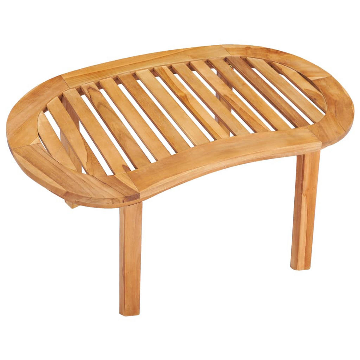 COUCHTISCH 90x50x45 cm Massivholz Teak - Braun, Holz (50/1/45cm) - furnicato