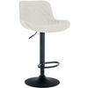 BARHOCKER Stoff creme - Creme/Schwarz, Textil/Metall (48/81/54cm) - CLP
