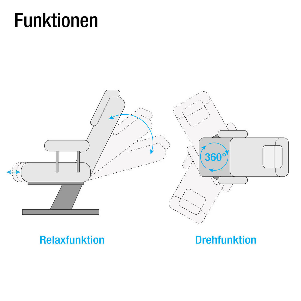 RELAXSESSEL mit Hocker - Echtleder / Kunstleder - Schwarz/Braun, Leder/Birkenholz (90/104/91cm) - home24