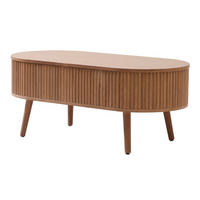 COUCHTISCH Rund Braun 100 x 48 x 41 cm - Braun, Holz (48/100/41cm) - Nordlys