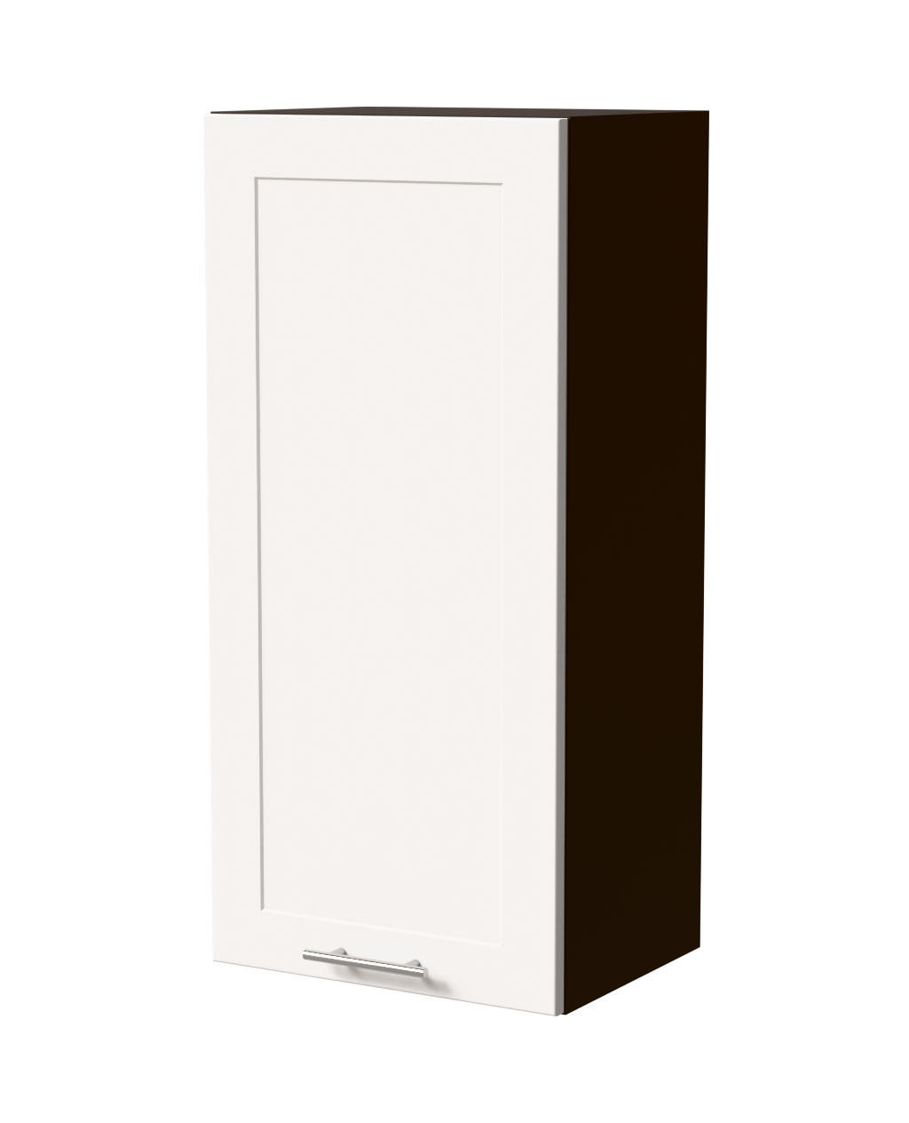 HÄNGESCHRANK Oslo W4/45 Lava / Weiß Matt 45 / 32,5 / 96cm - Dunkelgrau/Weiß, Holz/Holzwerkstoff (45/96/32.5cm) - Feldmann-Wohnen