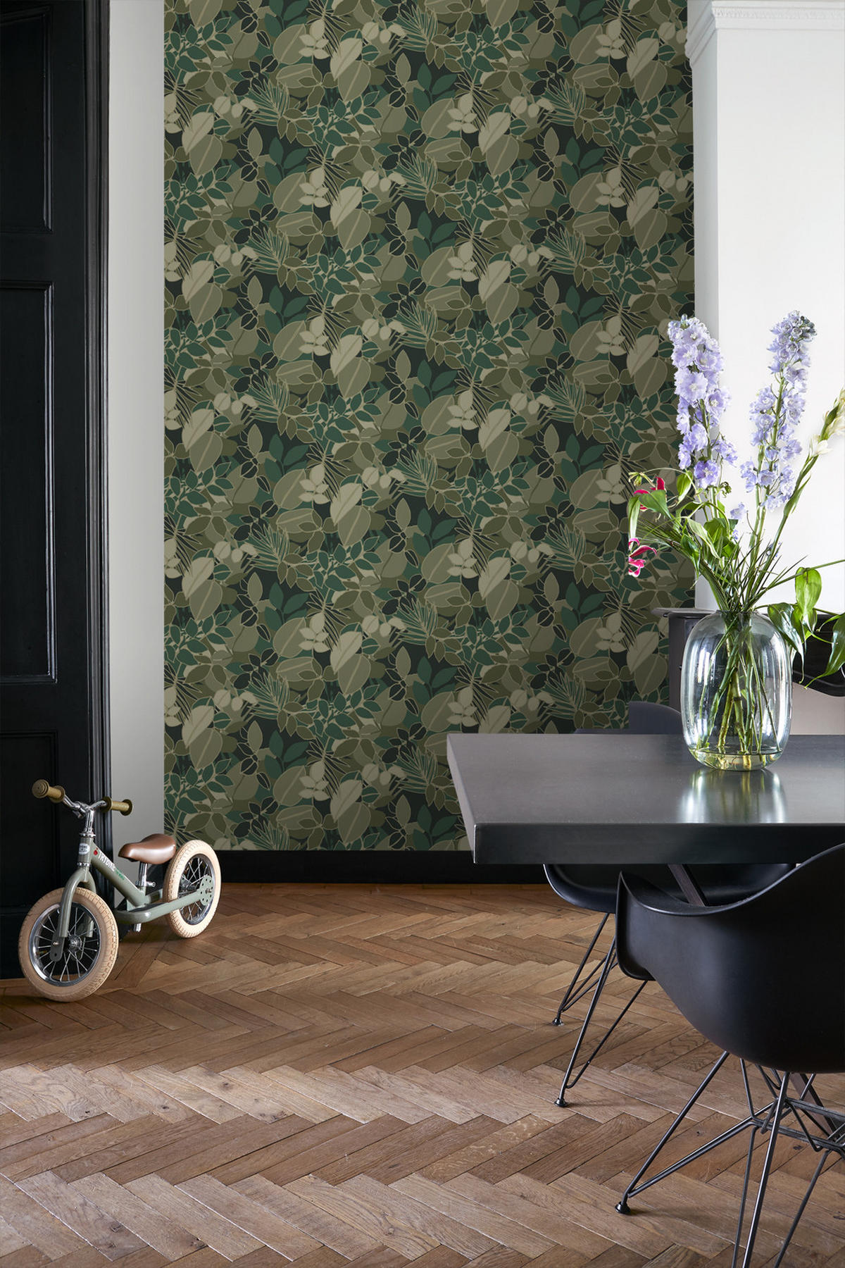 TAPETE Blätter 50 x 900 cm - Grün, Papier (50/900cm) - ESTAhome