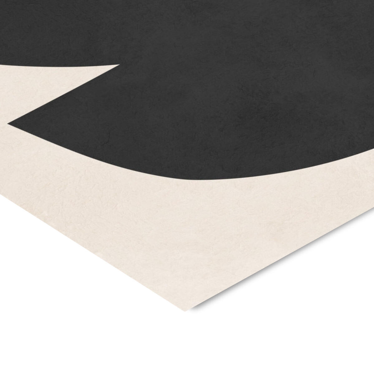 POSTER Vitor Costa - Black expressive form 6 - Schwarz, Papier (50/70/0.1cm) - Poster&Frame