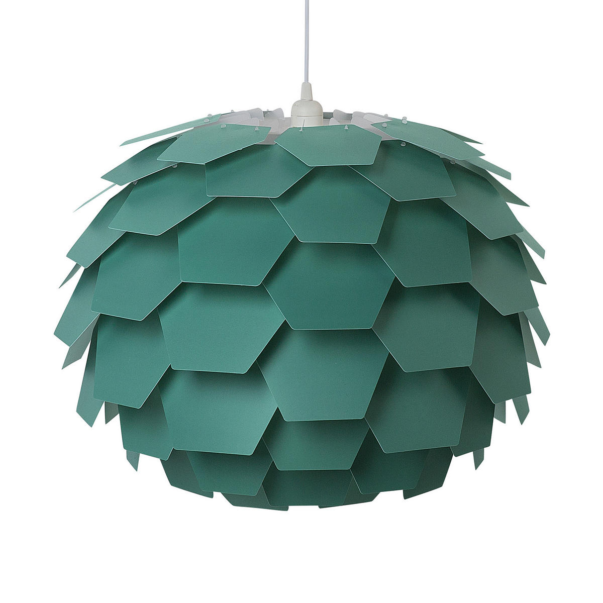 HÄNGELEUCHTE Segre 60/60/176 cm - Grün, Kunststoff (60/60/176cm) - Beliani