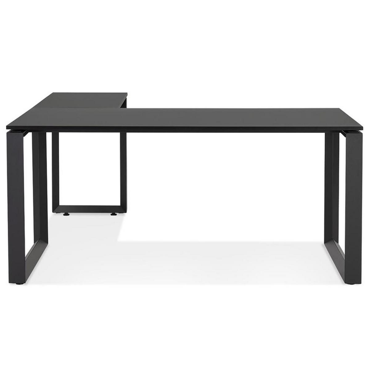 ECKSCHREIBTISCH L-Form Platzsparend Für Großraumbüro XERAL, Schwarz 170x160x74,8 cm - Schwarz, Holzwerkstoff/Metall (160/170/75cm) - KADIMA DESIGN