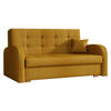 SCHLAFSOFA Viva Gold III - Dunkelgelb/Braun, Holz/Textil (153/85/98cm) - MIRJAN24