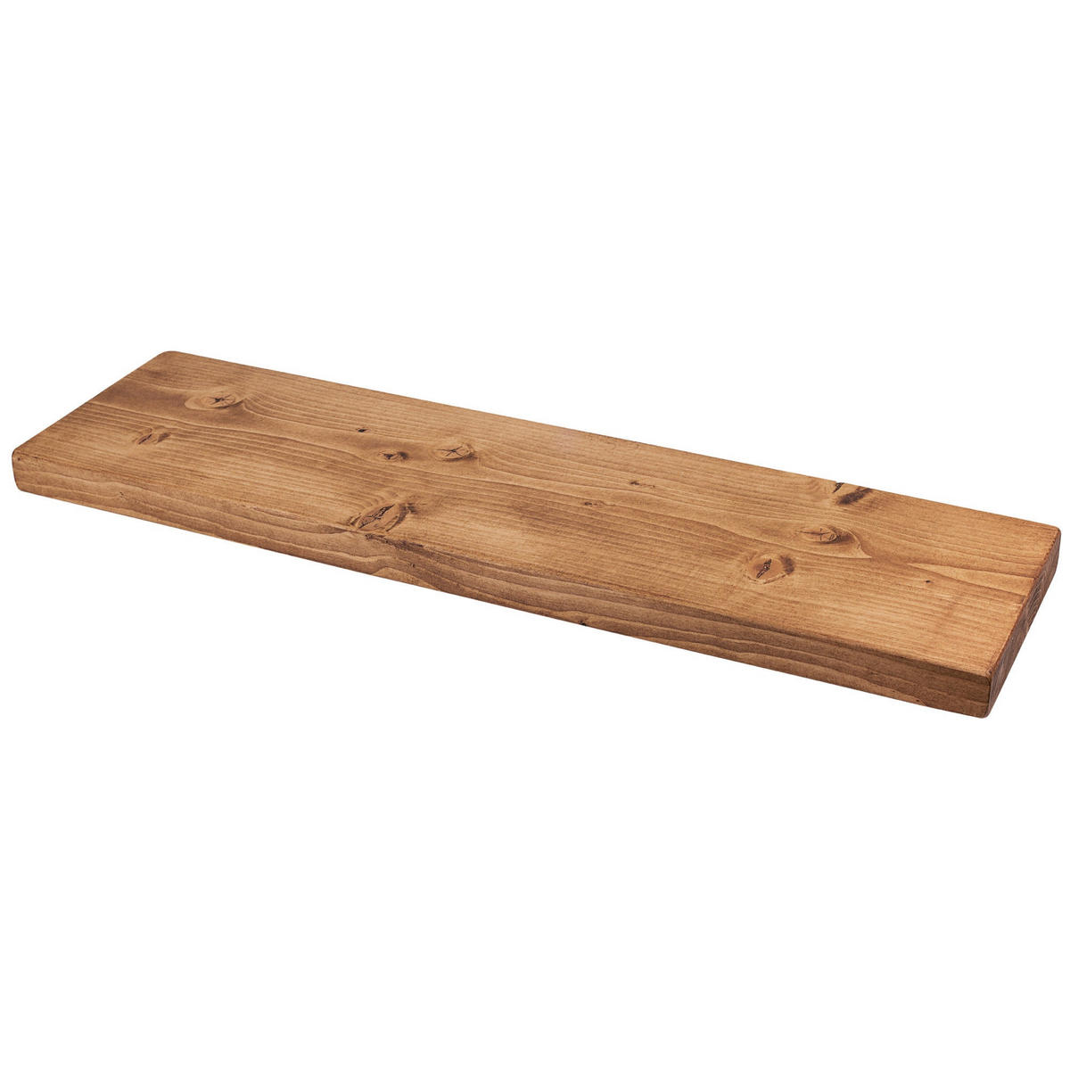 WANDREGAL rustikales 22/3,8/50 cm dunkle Eiche - Dunkelbraun, Holz (50/3.8/22cm)