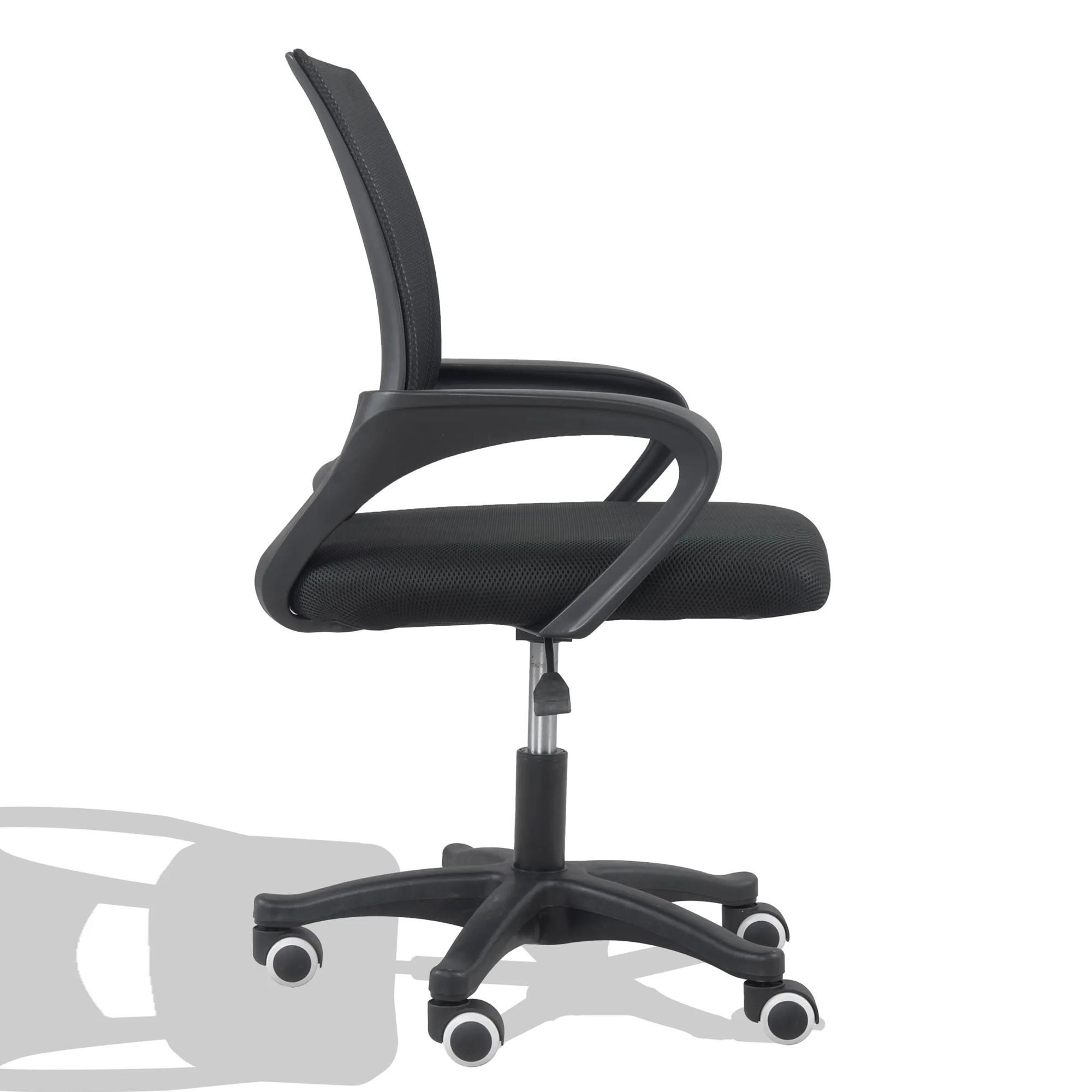 BÜROSTUHL IN MESH STOFF Textil Schwarz - Schwarz, Textil (59/81/57cm) - Nest Dream