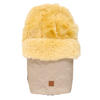 LAMMFELL-FUSSSACK Nelly, medizin, sand melange - Beige, Fell (46/8/88cm) - Kaiserbaby