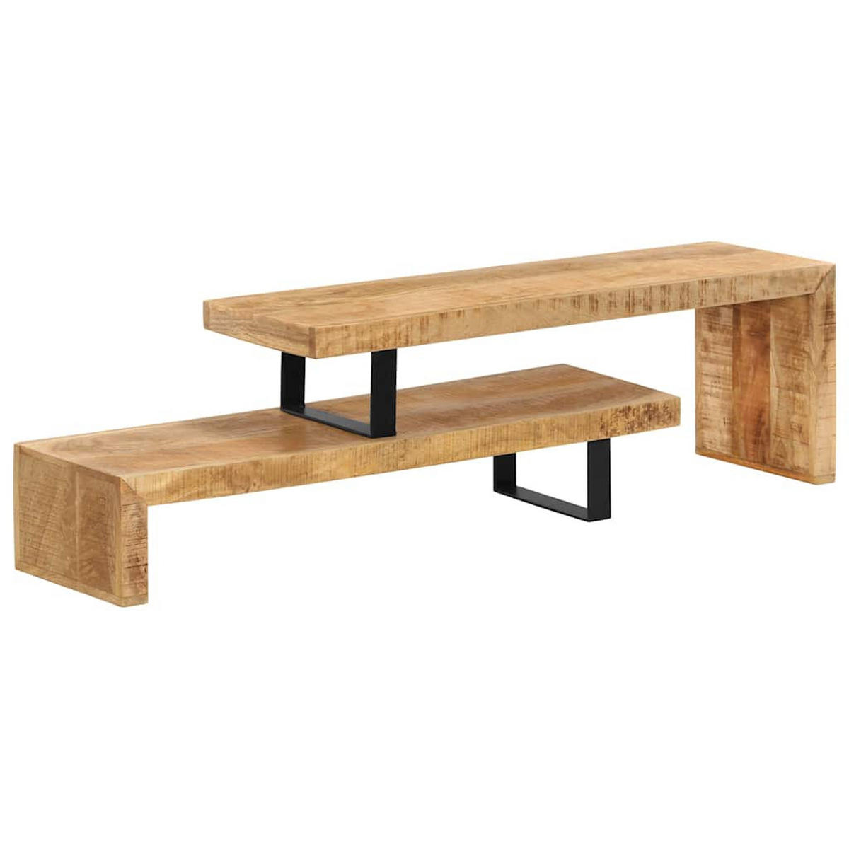 TV-LOWBOARD Massivholz Mango - Braun, Holz (30/40/115cm) - vidaXL