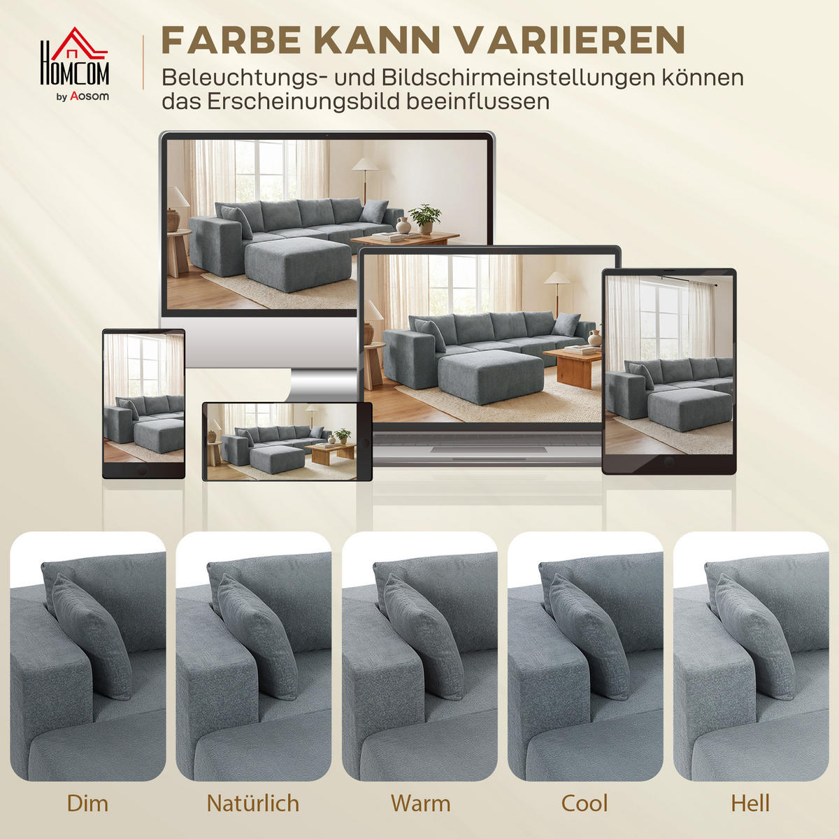 ECKSOFA Dunkelgrau 294.0/165.0/70.0 cm - Dunkelgrau, Textil (165/294cm)