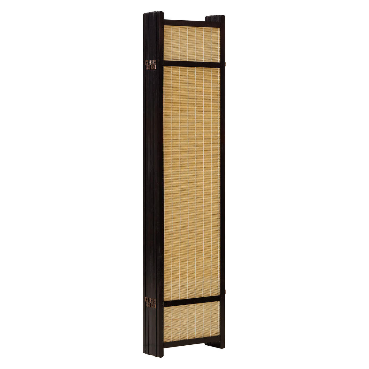 PARAVENT 6-tlg. 264/175 cm Schwarz Bambus - Schwarz, Holz (264/175/2cm) - Homestyle4u