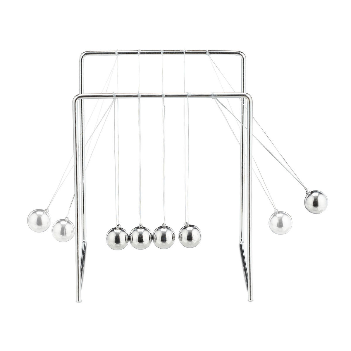 NEWTON Pendel - Silberfarben, Metall (10.5/11/13.5cm) - Relaxdays