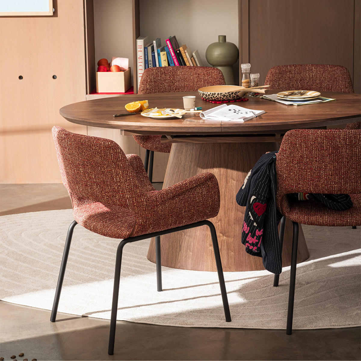 ESSTISCH - Dunkles Holz - Nussbaumfarben, Holz (160/100/76cm) - Drawer