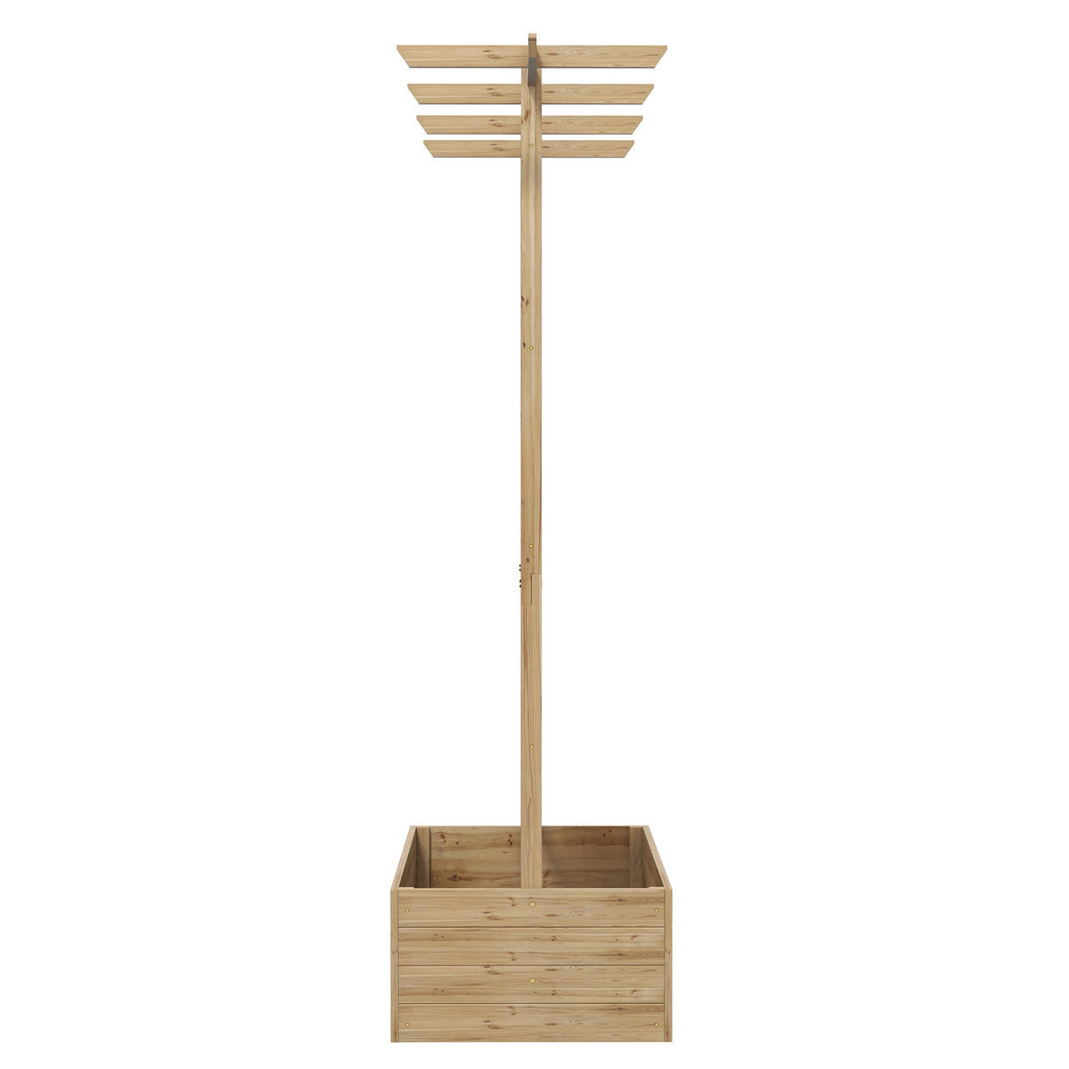 HOCHBEET, Tannenholz, Naturholz - Naturfarben, Holz (55/183/160cm) - Outsunny