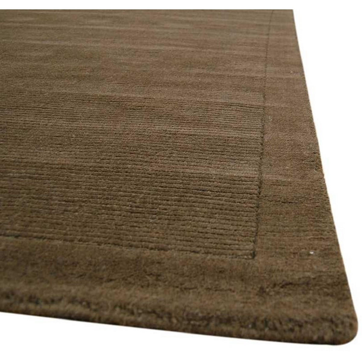 TEPPICH Einfarbiger, getufteter aus reiner Wolle CANDY Braun 160 x 230 cm - Braun, Naturmaterialien (160/230cm) - Novatrend