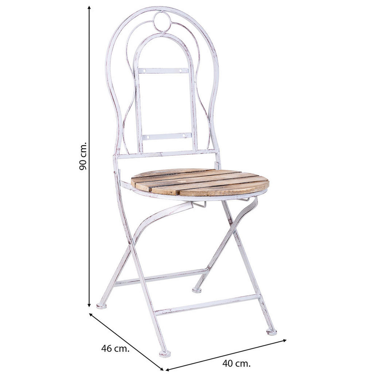 STUHL, grau, 40x46x90cm - Grau, Holz (40/90/46cm) - Wanderlust