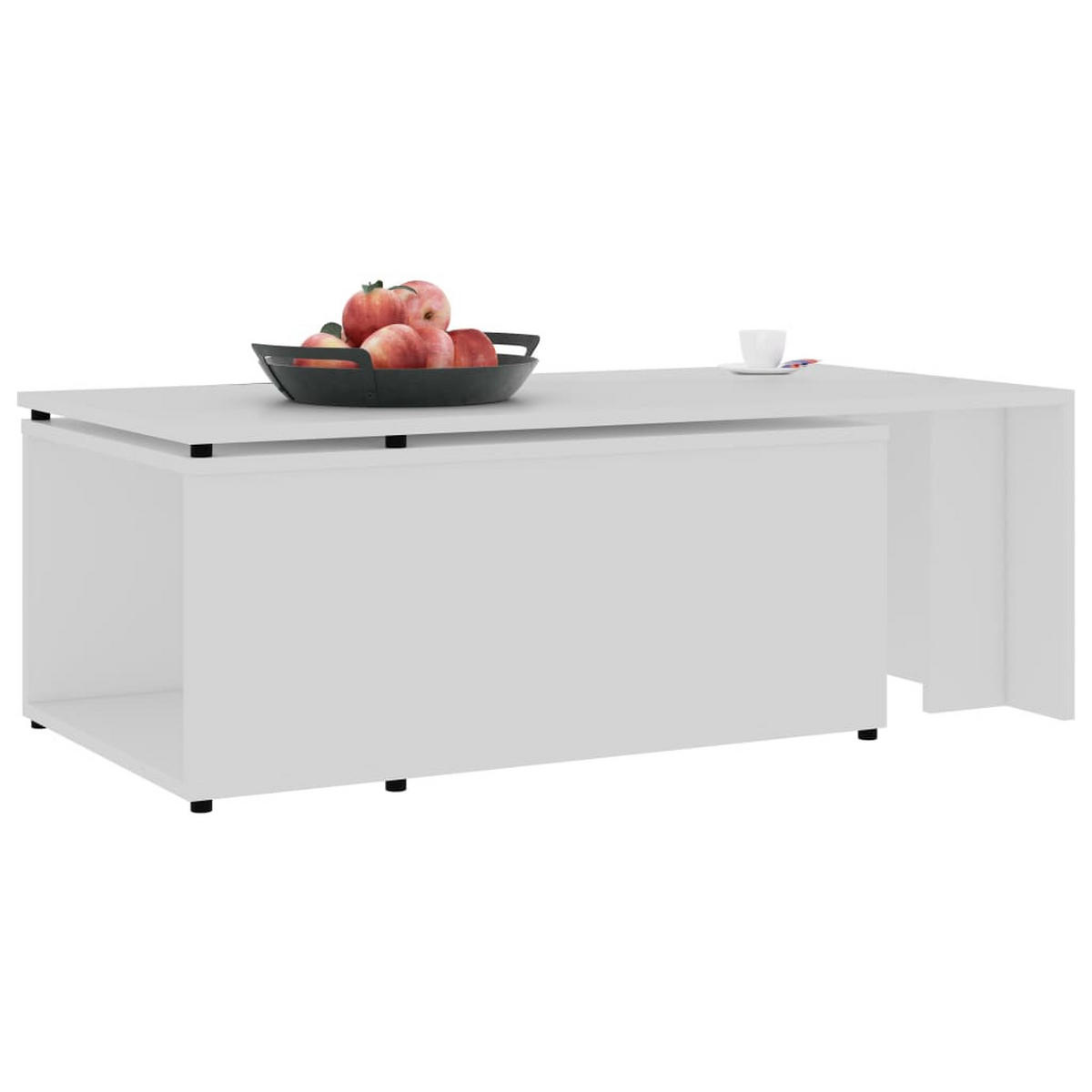 COUCHTISCH Weiß 150x50x35 cm Holzwerkstoff - Weiß, Holzwerkstoff (50/150/35cm) - furnicato