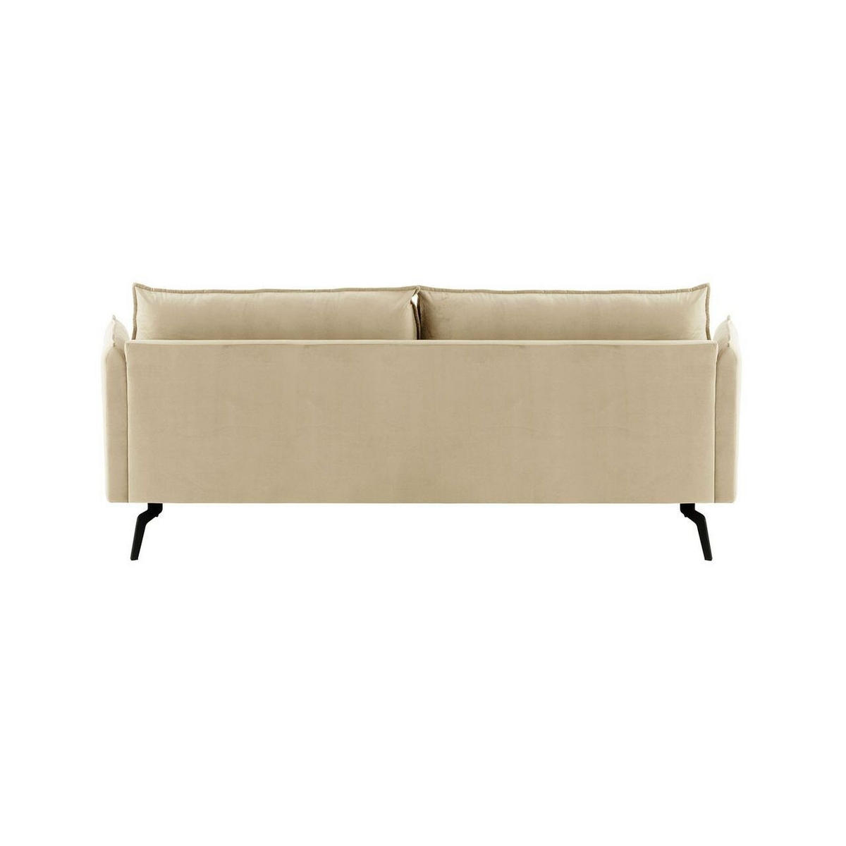 DREISITZER-SOFA Layla-Velluto 2 - Creme, Holz/Textil (237/95/98cm)