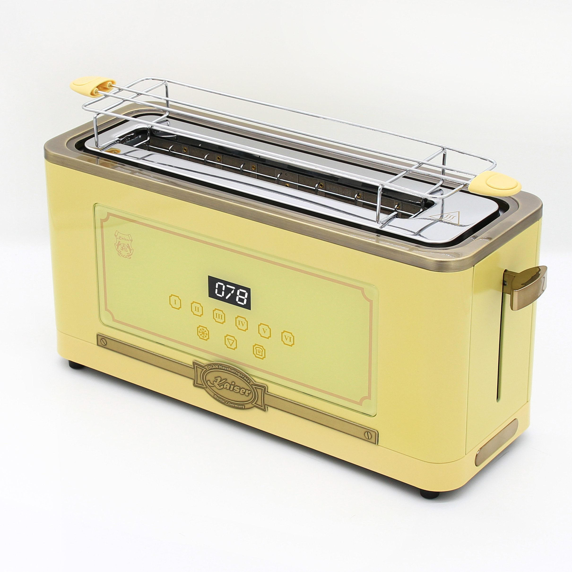 TOASTER T 4000 ElfEm, Elfenbein, 6 verschiedene Toaststufen - Beige, Metall (38.5/18.5/13.1cm) - Kaiser Küchengeräte