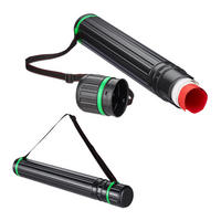 2XPOSTERROLLE - Schwarz, Kunststoff/Textil (8/107/8cm) - Relaxdays