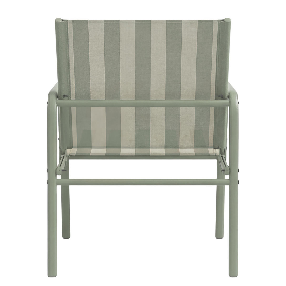 SITZGRUPPE - 5-teilig - Stahl - Weiß/Grün, Glas/Textil - home24