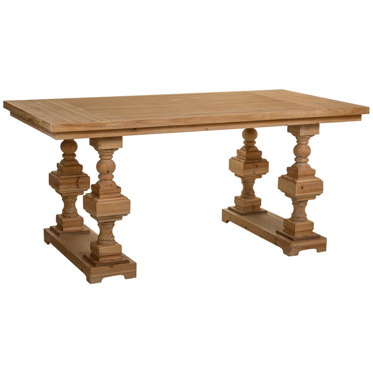 WOHNZIMMERTISCH aus Holz 180x90x80 cm - Braun, Holz (90/180/80cm) - Wanderlust