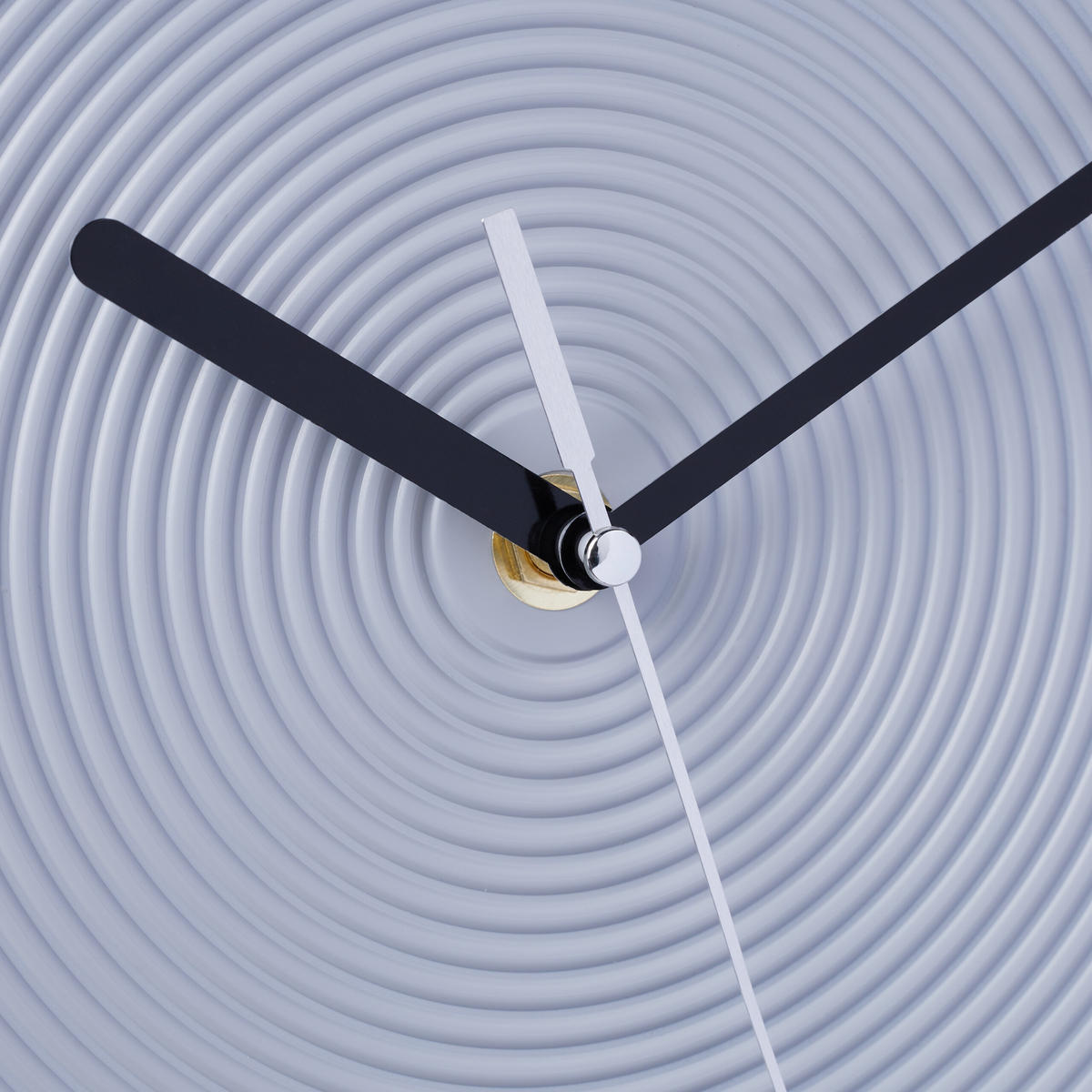 WANDUHR - Grau, Kunststoff/Metall (30.5/30.5/4cm) - Relaxdays