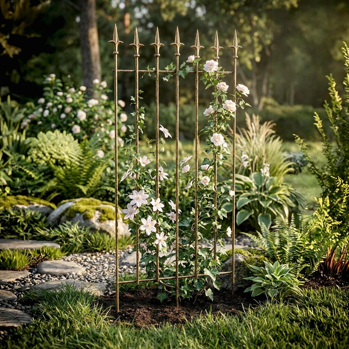 RANKGITTER Metall Bronze - Bronzefarben, Metall (50/100/0.7cm) - CLP