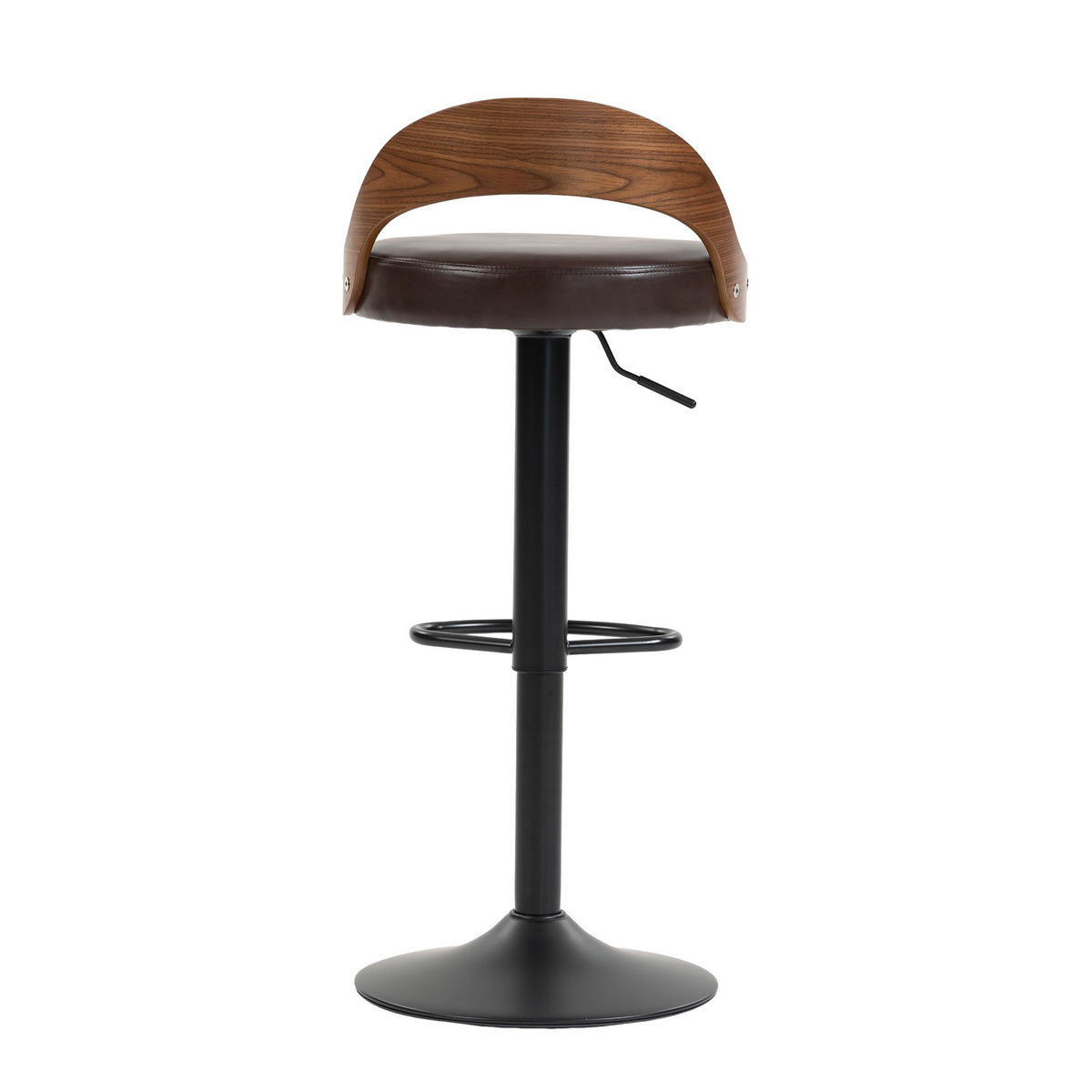 BARHOCKER,DREHSTUHL,RATTAN 360° drehbar2er-Set,Braun - Braun, Metall (42/77/42.5cm) - LVHOM