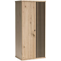 DREHTÜRENSCHRANK Caya mit zwei Türen, eiche Artisan - Eiche Artisan, Holzwerkstoff (86/191/58cm) - Beautysofa