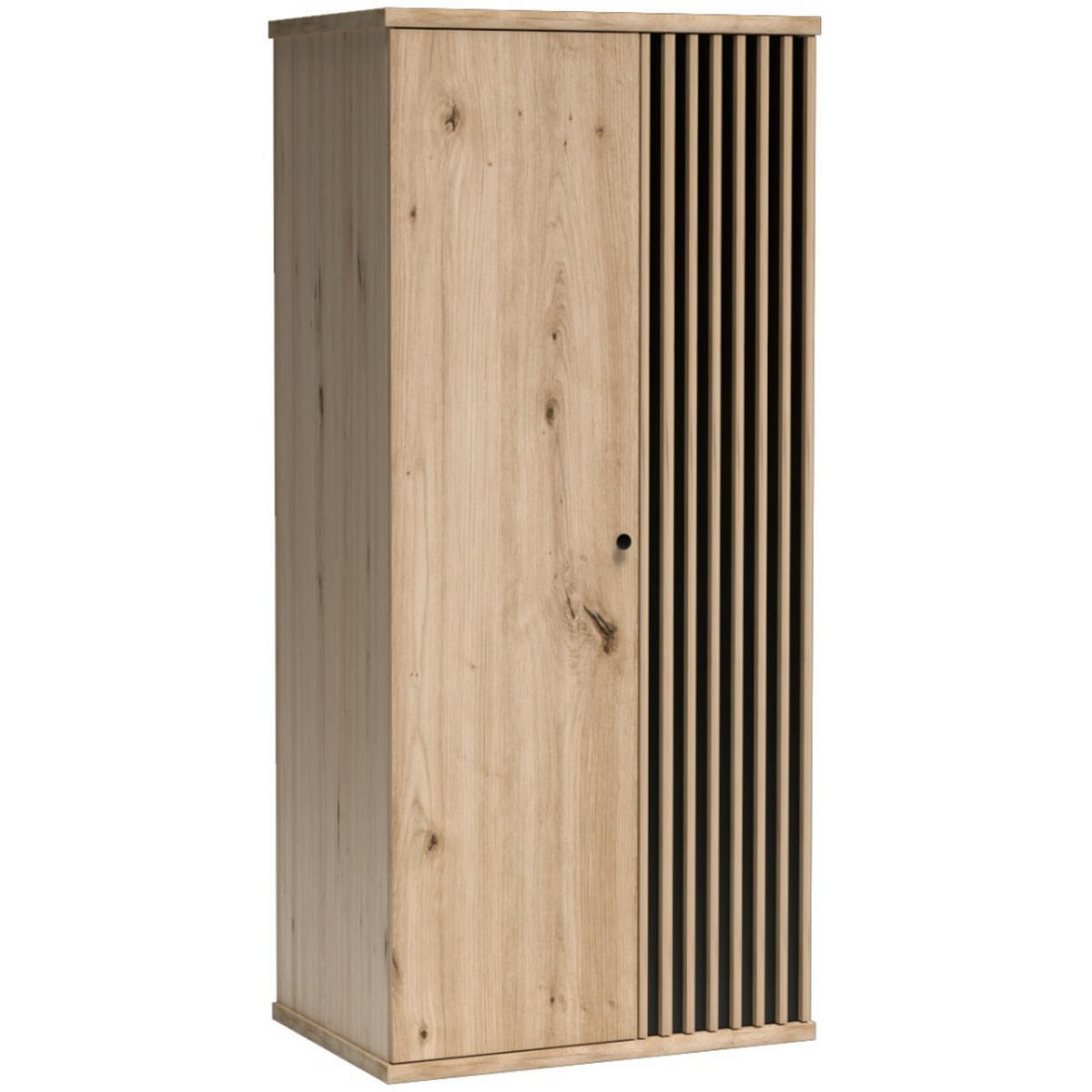 DREHTÜRENSCHRANK Caya mit zwei Türen, eiche Artisan - Eiche Artisan, Holzwerkstoff (86/191/58cm) - Beautysofa